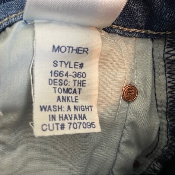 MOTHER The Tomcat Ankle Jeans A Night In Havana Wash - Picture 12 of 13